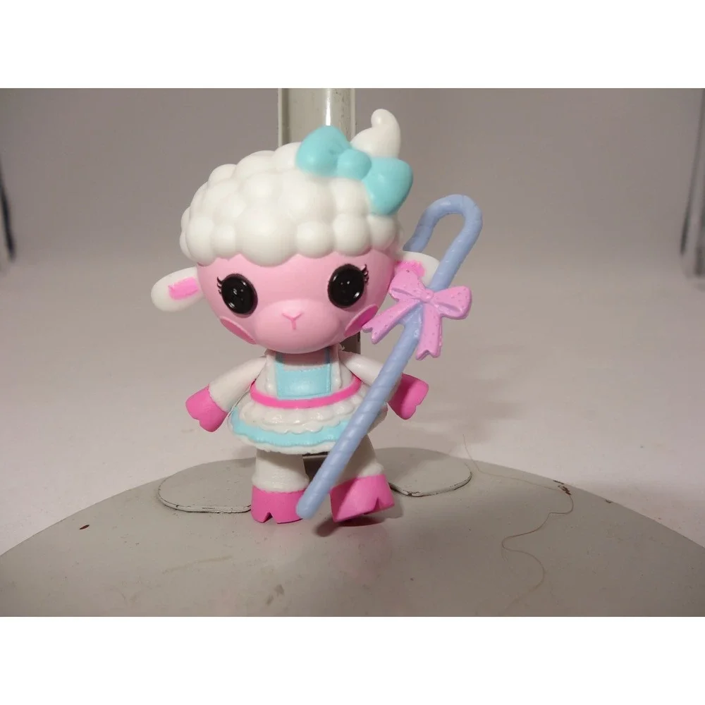 Lalaloopsy Mini Pet Pals Wooly Fuzzy Fleece Lamb Sheep Bah Peep Pink White Fig